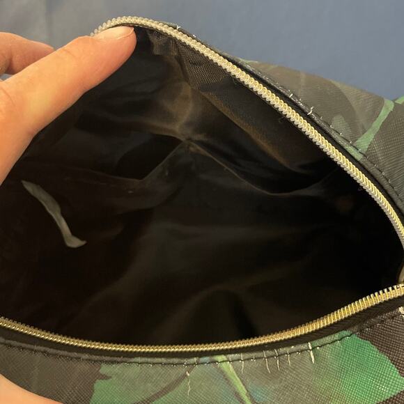 Jo&Jo Australia Make up/Accessory Bag Green/Pink/White Flamingo Clean Inside - Picture 9 of 11